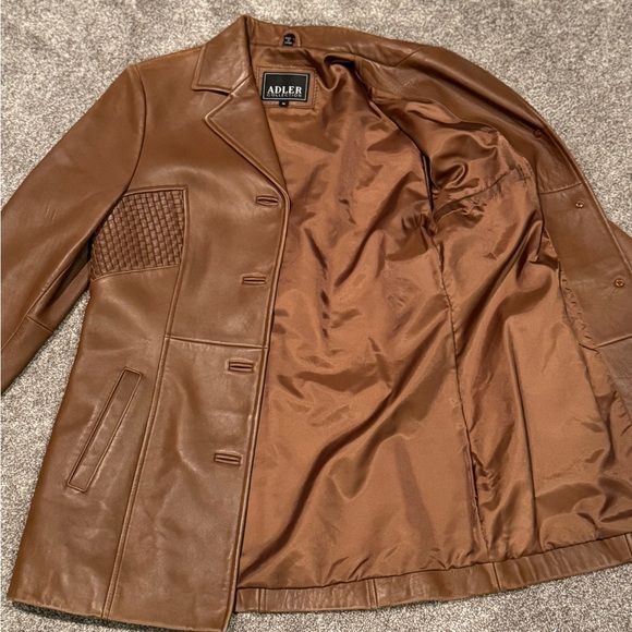 Brown Leather Jacket for Women - Picture 7 of 8